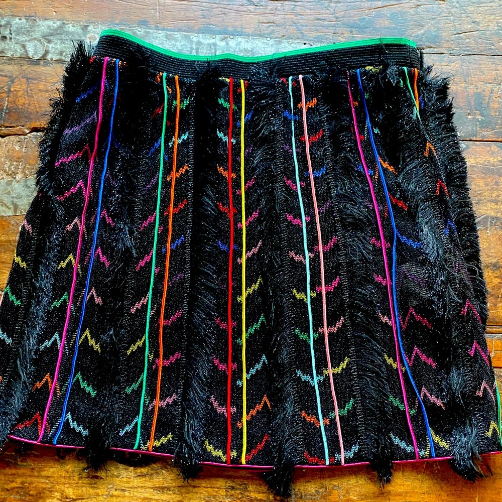 Missoni Black Multi-Color Mini Skirt